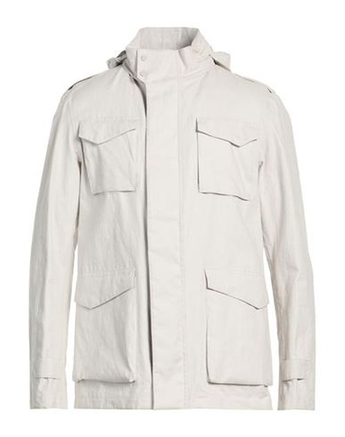 Man Jacket Light grey Size 40 Linen