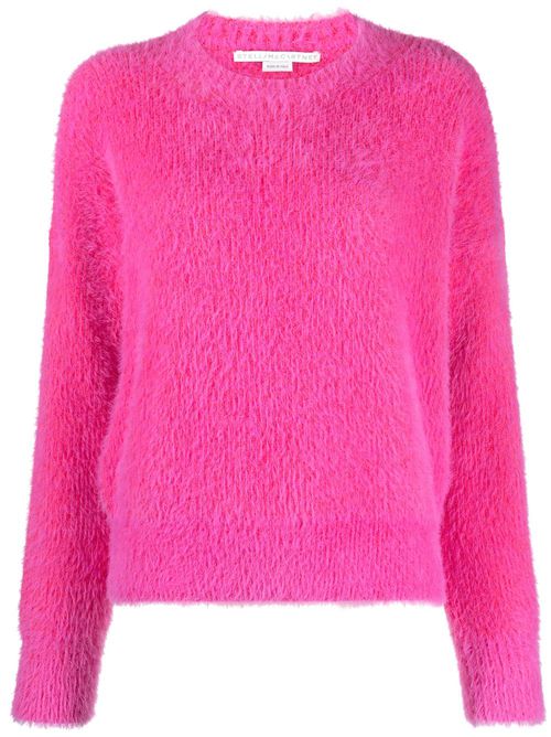 Long-sleeved textured jumper - Pink