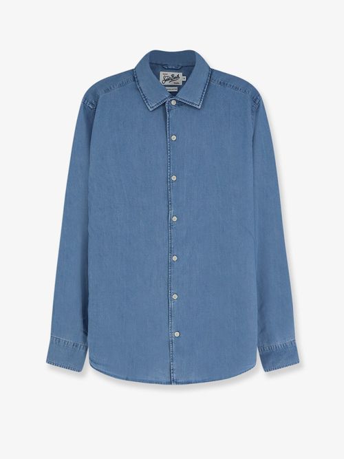 Light-Wash Denim Shirt — Blue