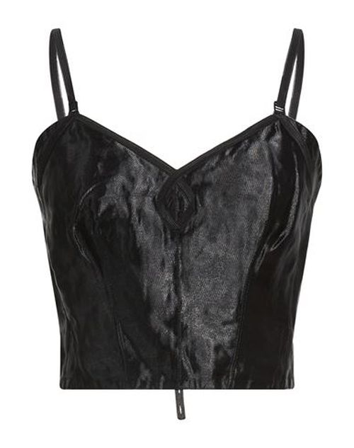 Woman Top Black Size 6 Silk