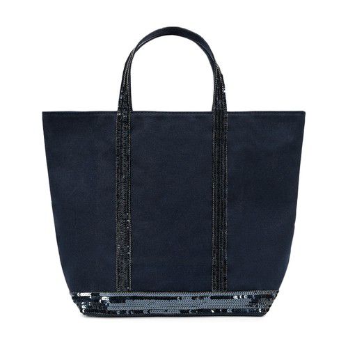 Canvas and Sequins M Cabas Tote