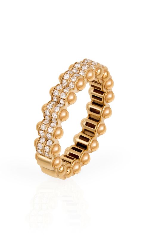 The Atom 18K Yellow Gold Diamond Ring