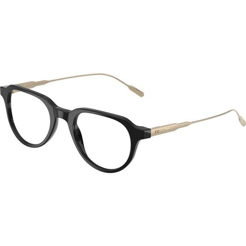 Moncler Unisex Moncler ME2031 3001 Monturas ópticas Acetato Negro Transparente Redonda Norma