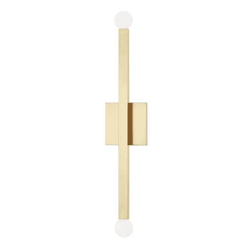 Mitzi Dona 2-Light Wall Sconce in Aged Bra
