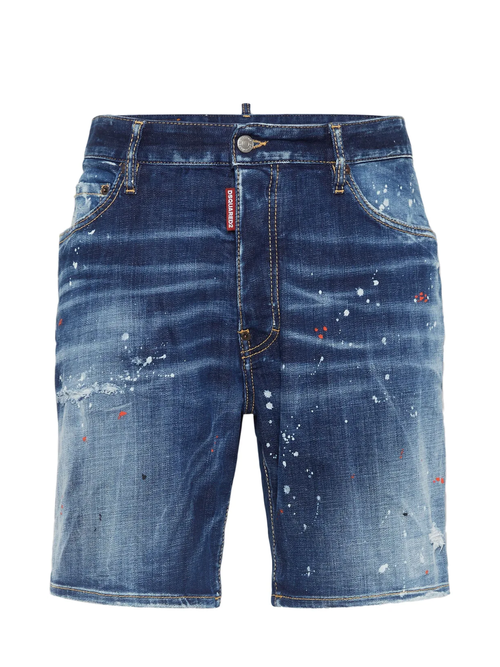 Dsquared2 Medium Easy Wash Marine Blue Shorts - Navy / W