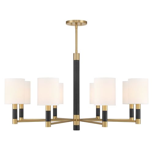 Conrad 8-Light Chandelier in Warm Bra