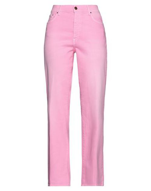 Woman Pants Pink Size 29 Cotton, Elastane