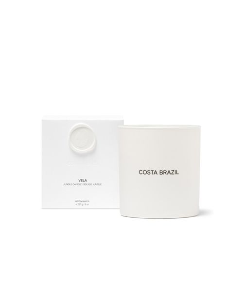 Vela Jungle Candle - White Matte Glass