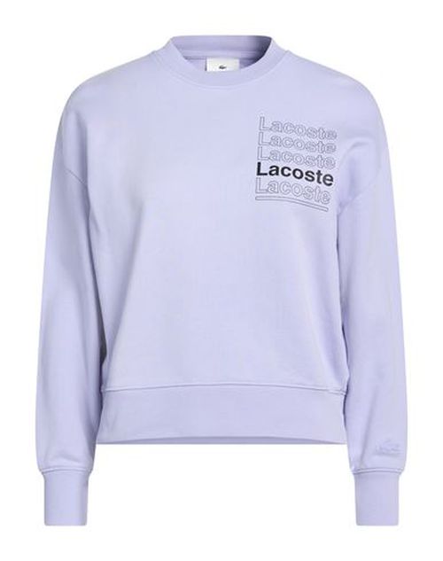 Lacoste L!ve Woman Sweatshirt Lilac Size 2 Cotton