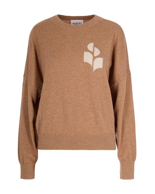 Cotton-Wool Blend Sweater — Camel