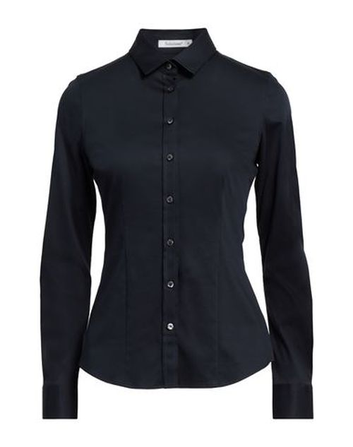 Soluzione Woman Shirt Navy Size 10 Cotton