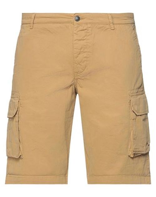 Man Shorts & Bermuda Shorts Camel Size 40 Cotton