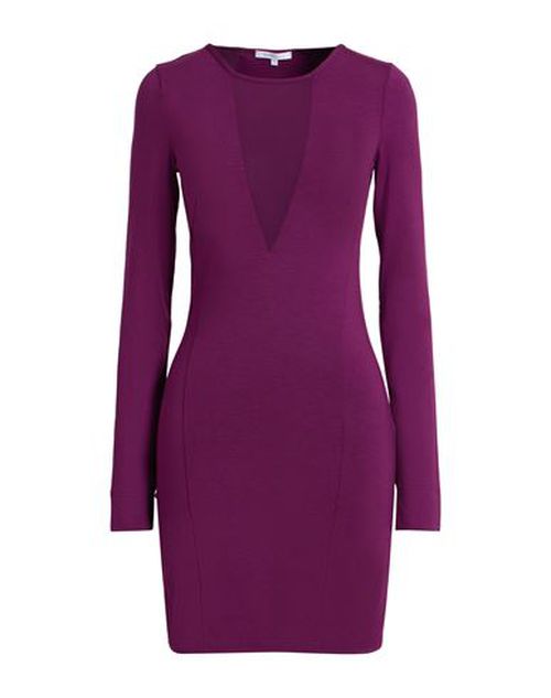 Woman Mini dress Plum Size 2 Viscose, Elastane, Polyester