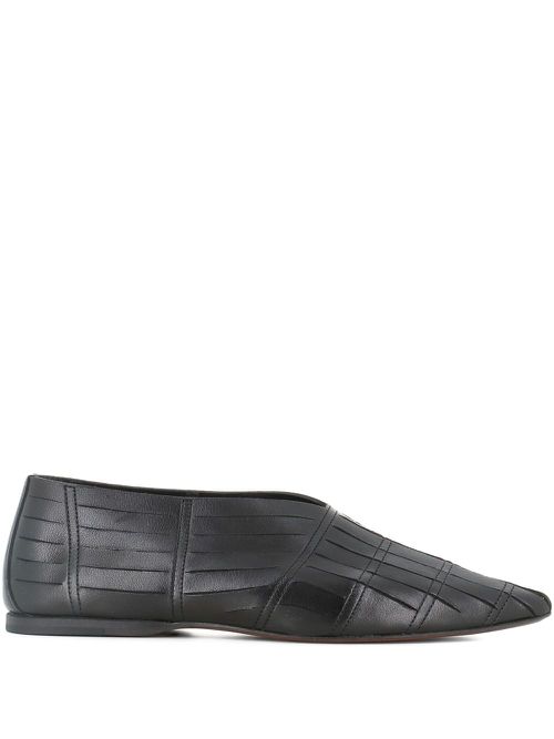 Leather ballet flats - Black