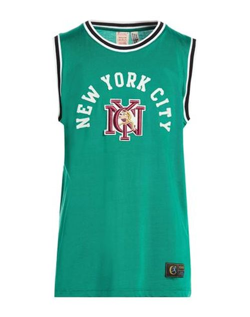 Man Tank top Emerald green Size L Lyocell, Cotton