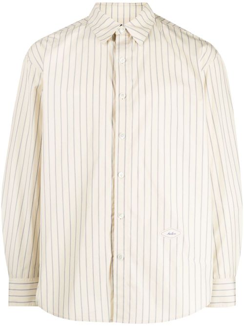 Striped cotton shirt - Neutrals