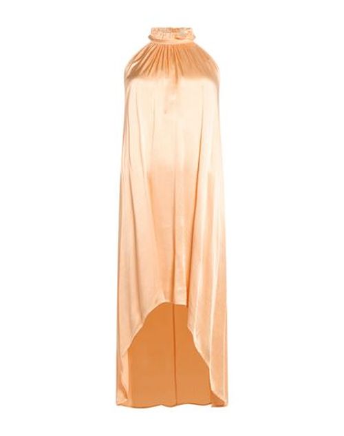 Woman Midi dress Apricot Size L Viscose