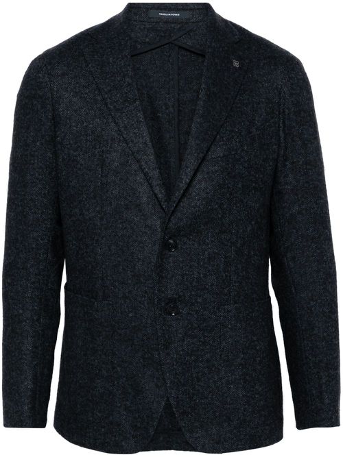 Logo-plaque blazer - Blue