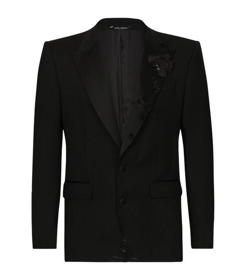 Embellished Single-Breasted Blazer