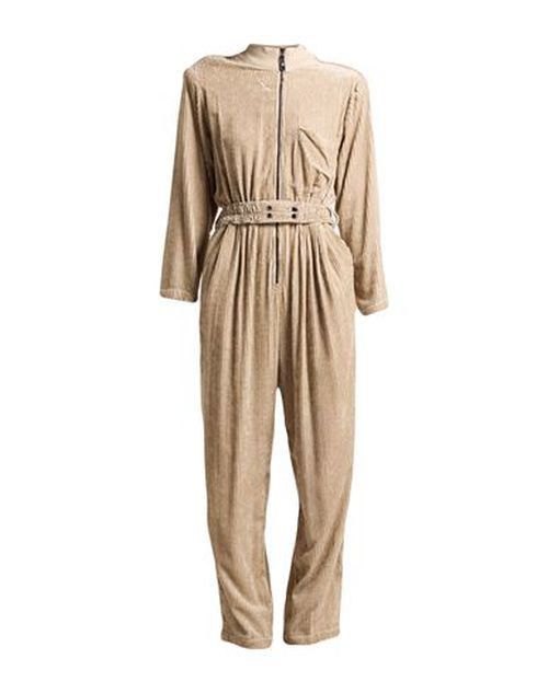 Woman Jumpsuit Beige Size 6 Viscose