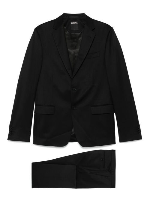 Zegna single-breasted suit - Black