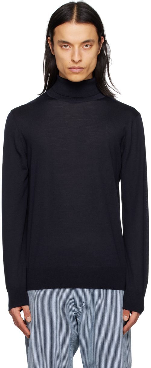 Navy Jermaine Turtleneck Sweater