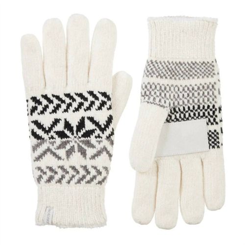 Women'S Chenille Snowflake Gloves In Ivory