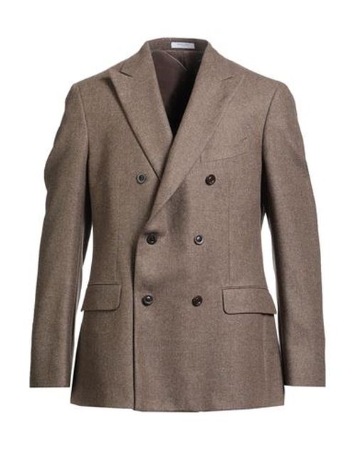 Man Blazer Brown Size 46 Virgin Wool