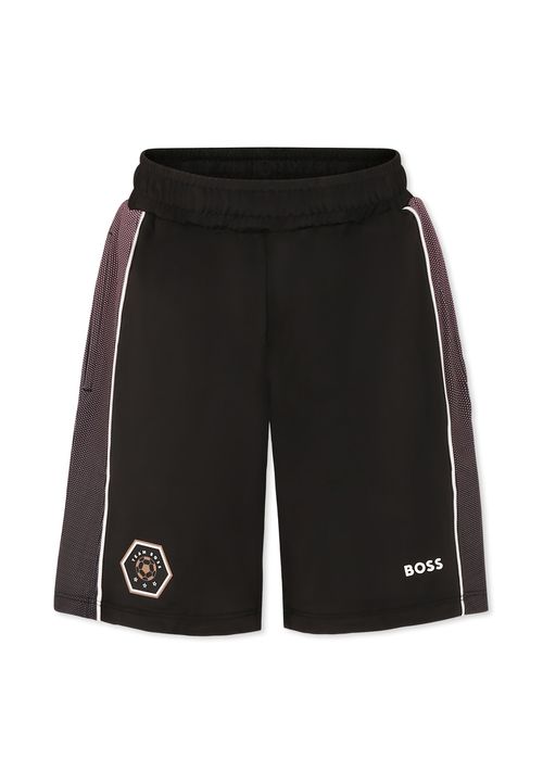 Black Shorts For Boy With Logo