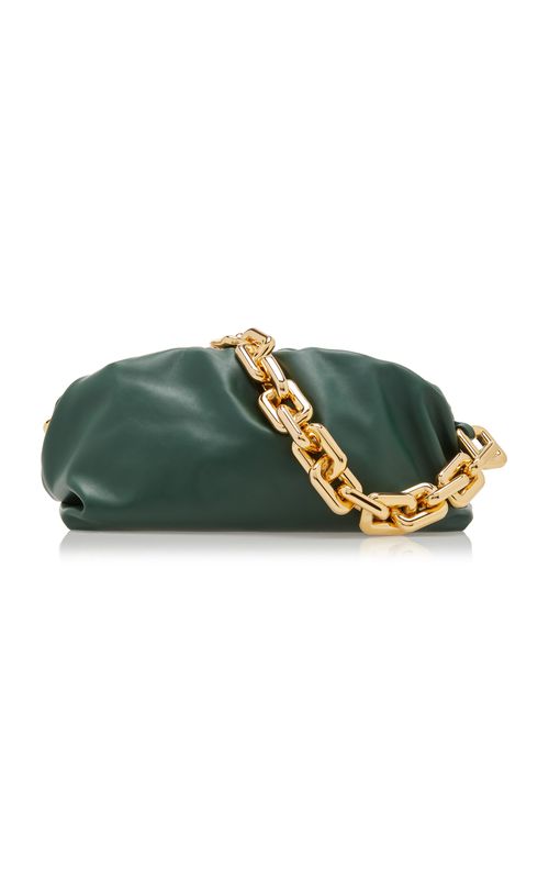 The Chain Pouch Leather Clutch