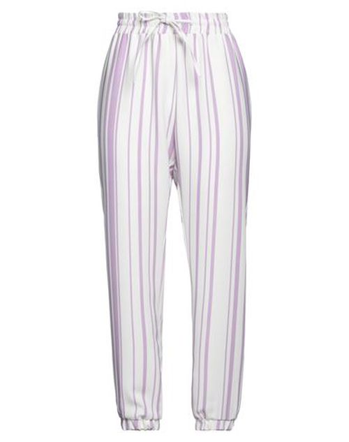 Woman Pants Mauve Size 2 Polyester, Elastane