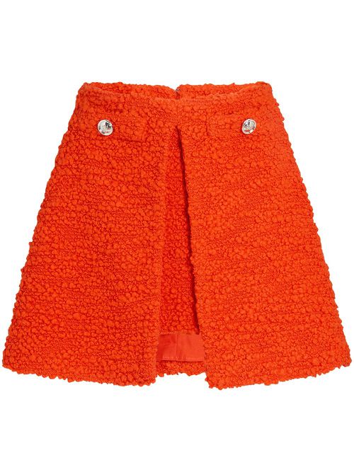 Tweed mini skirt - Orange