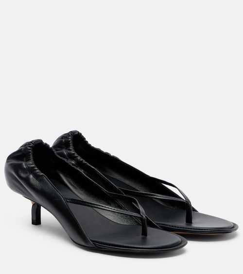 Leather thong sandals