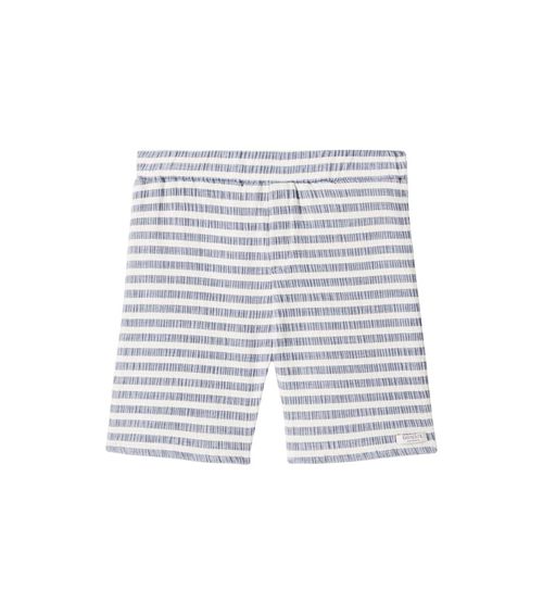 Striped cotton-blend shorts