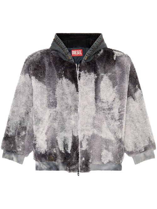 S-Depla fleece bomber jacket - Grey