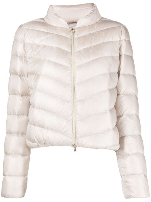 Cropped quilted jacket - Neutrals