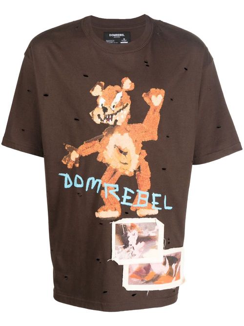 Bruce graphic-print T-shirt - Brown