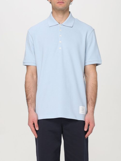 Polo Shirt Men color Gnawed Blue