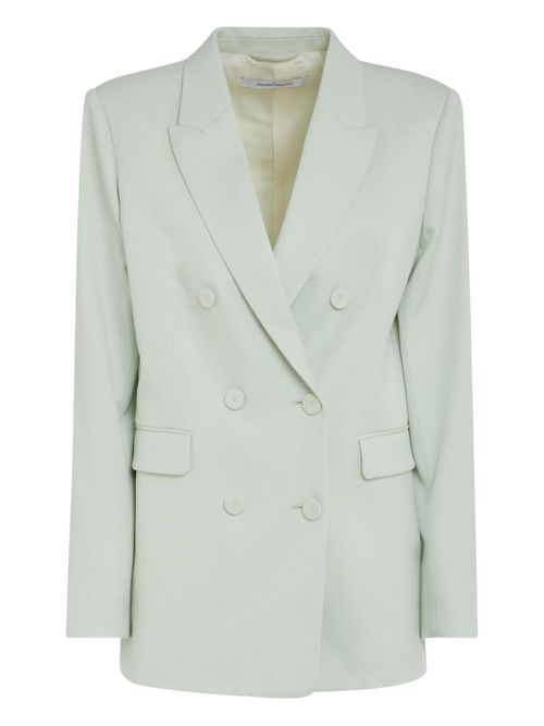 Another Tomorrow double-breasted wool blazer - Green