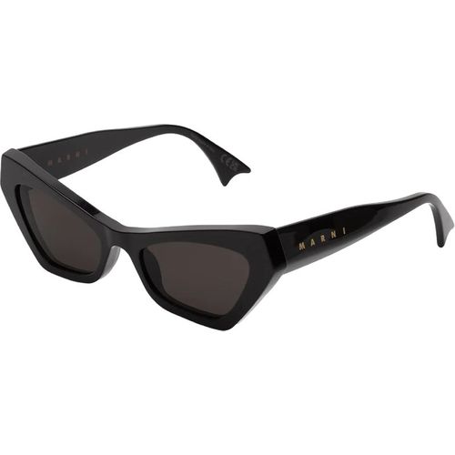 Marni Unisex Marni DYB Zelaryth Black Sonnenbrillen Acetat Schwarz Schwarz Geometrisch