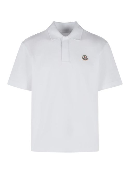 White Cotton Polo Shirt