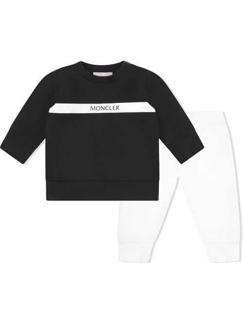 Logo-print tracksuit set - Black