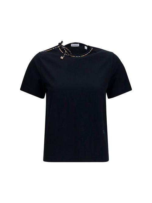 Cut-Out Detail T-Shirt — Black