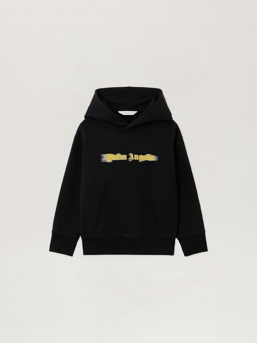 Blurred Logo Reg.hoodie Kids  Black