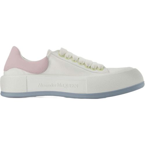 Oversized Sneakers Alexander Mcqueen White/Pink Leather