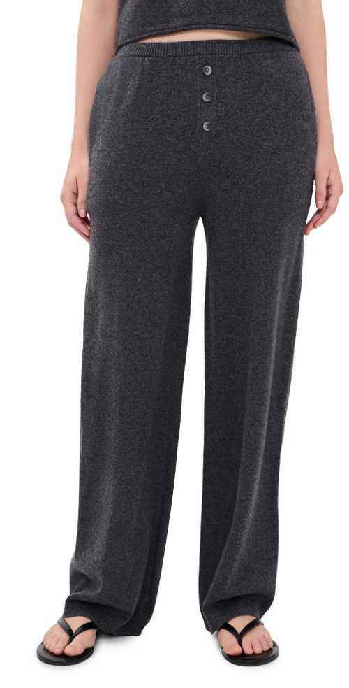 Kayla Cashmere Pants Charcoal