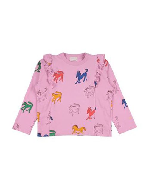 Kid Girl Sweatshirt Pink Size 10 Organic cotton, Elastane