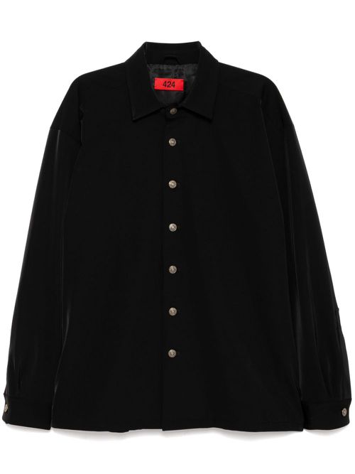 Logo-patched jacket - Black