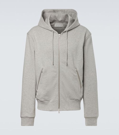 Cotton zip-up hoodie