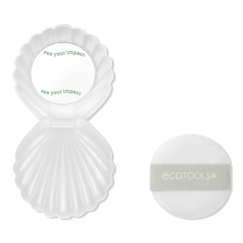 Sea Gems Pearl Powder Puff + Travel Case